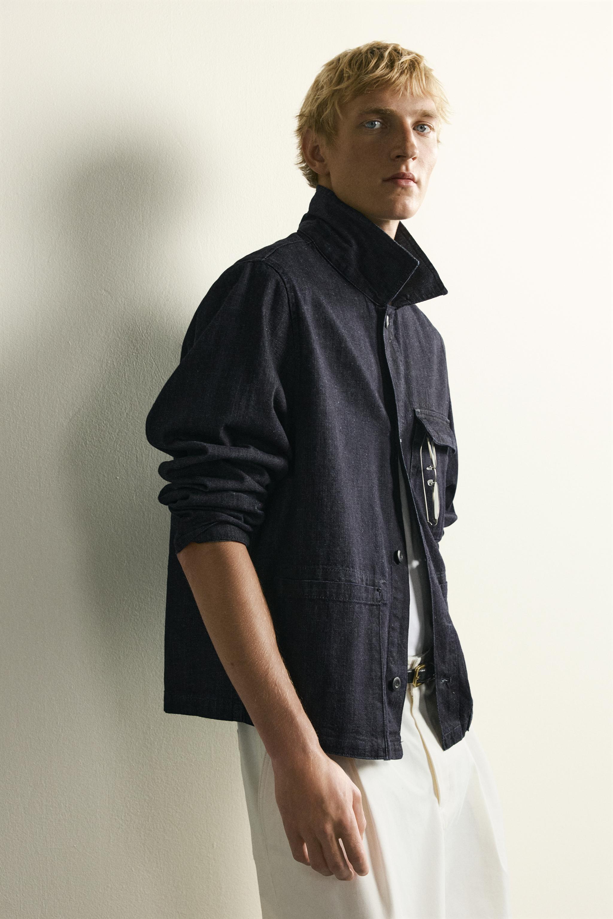 RELAXED FIT DENIM OVERSHIRT